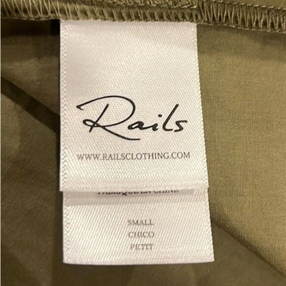 Rails ivy moss long sleeve tiered, mini shirt dress size small - Picture 9 of 11